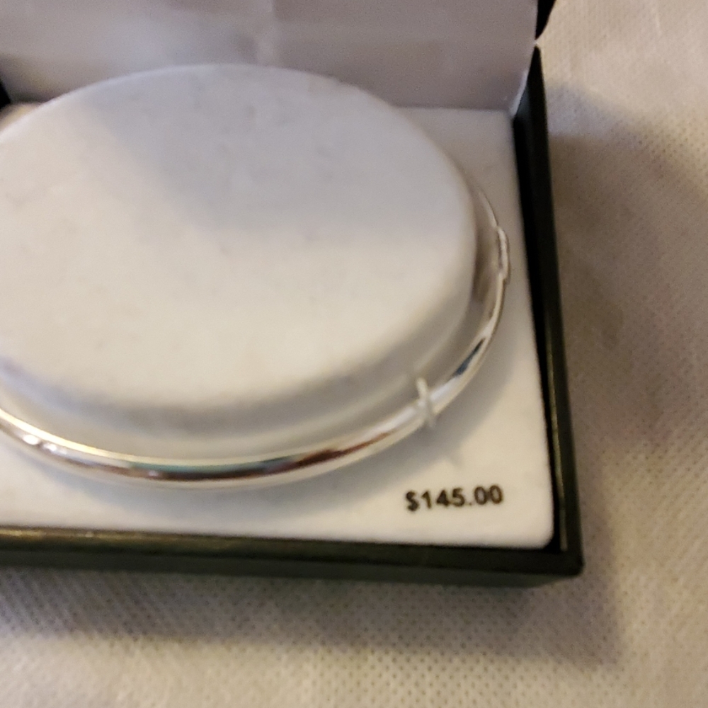 STERLING SILVER BANGLE BRACELET - Picture 3 of 3